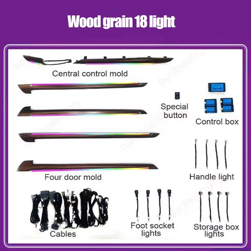 

Окружающая лампа Ouchuangbo для CRV CR-V 2017-2021 с левым рулем и RHD, комплект атмосферы, световой ambilight, атмосферная минимальная минимальная подсветка