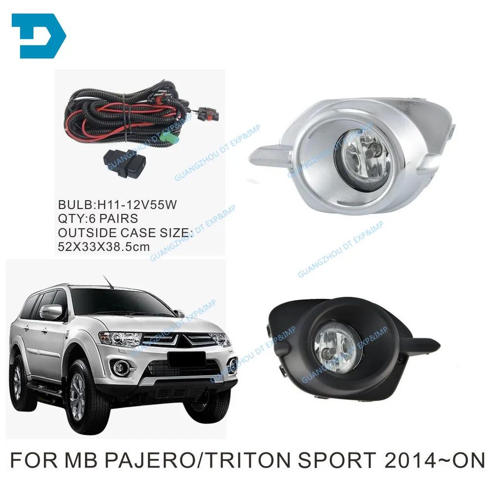1 шт. крышка противотуманной фары для Pajero Sport 2013-2015 KH передняя Montero бампера Левая