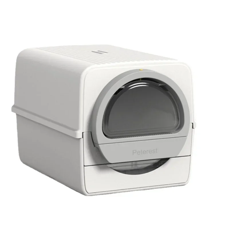 Полуавтоматический контейнер для кошачьего туалета закрытый дизайн с легкой