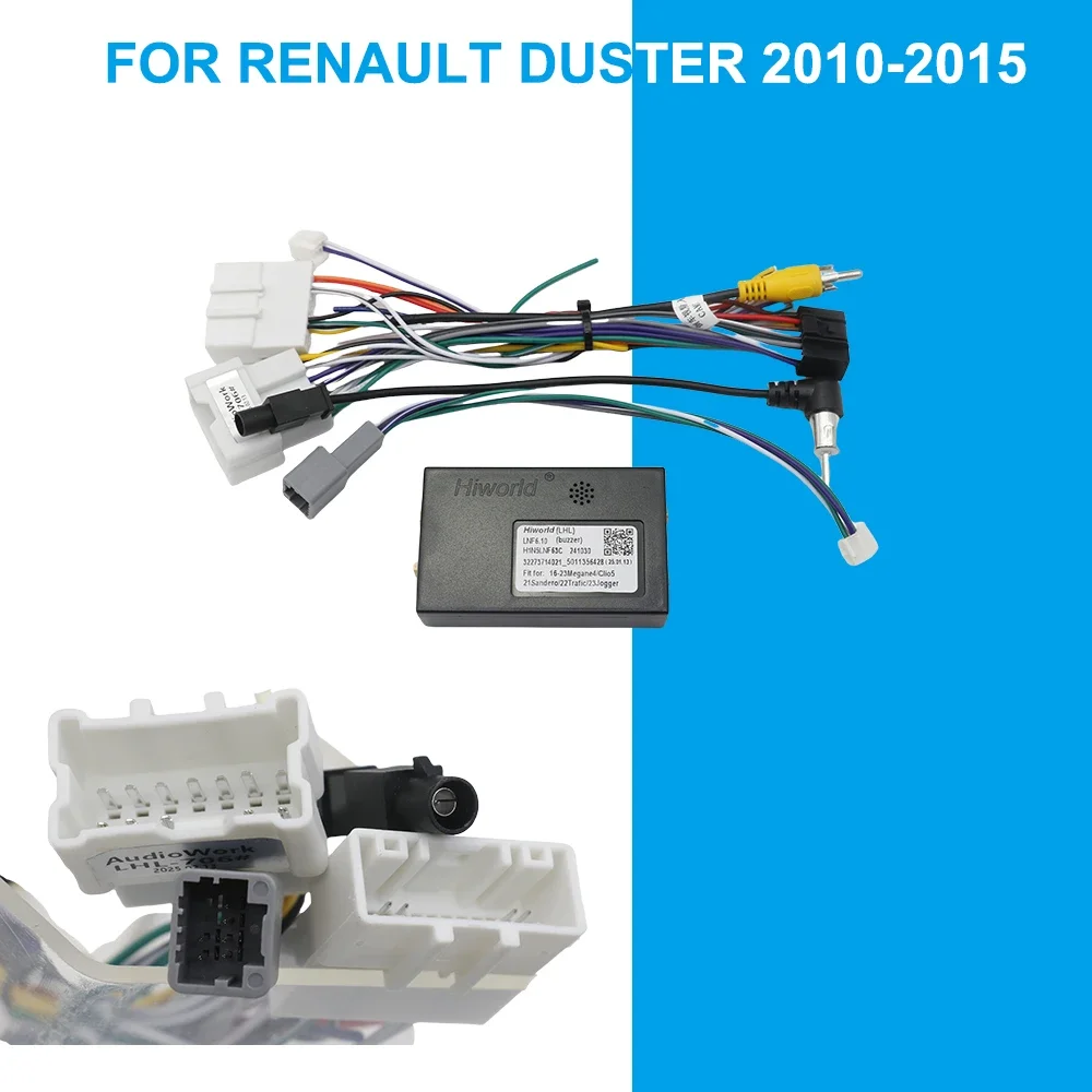 Фото 9-дюймовый автомобильный радиоприемник для Renault DUSTER 2012+/Nissan TERRANO 2014-2016, мультимедийный Android-плеер, панельный адаптер, кабель CANBUS №5