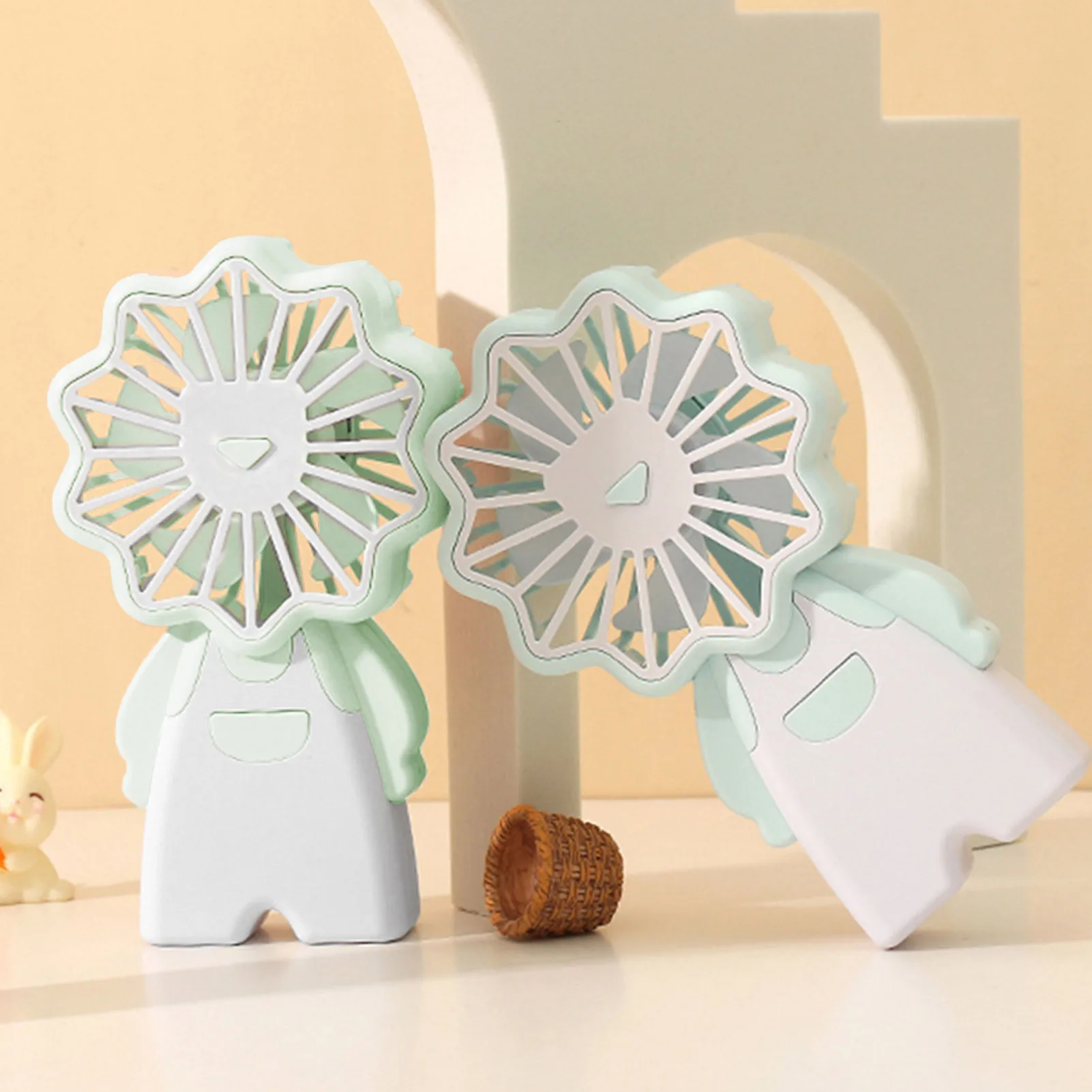 Милый ручной мини-вентилятор в форме льва дизайн маленький Персональный