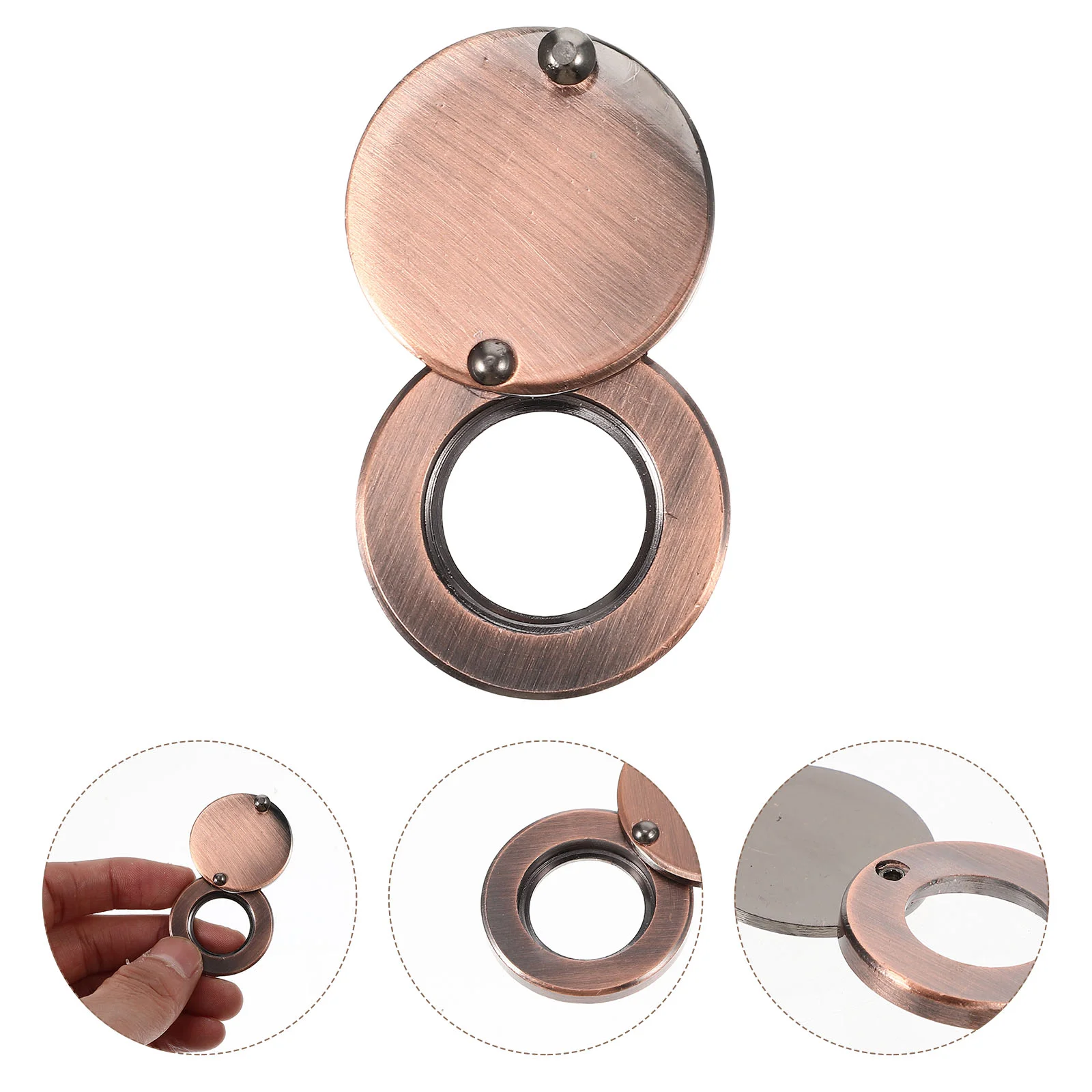 

Cat Eye Back Cover Piece Safety Door Viewer Peephole Interior Doors Home Copper Anti- Peeping Locks Privacy Protection Supplies