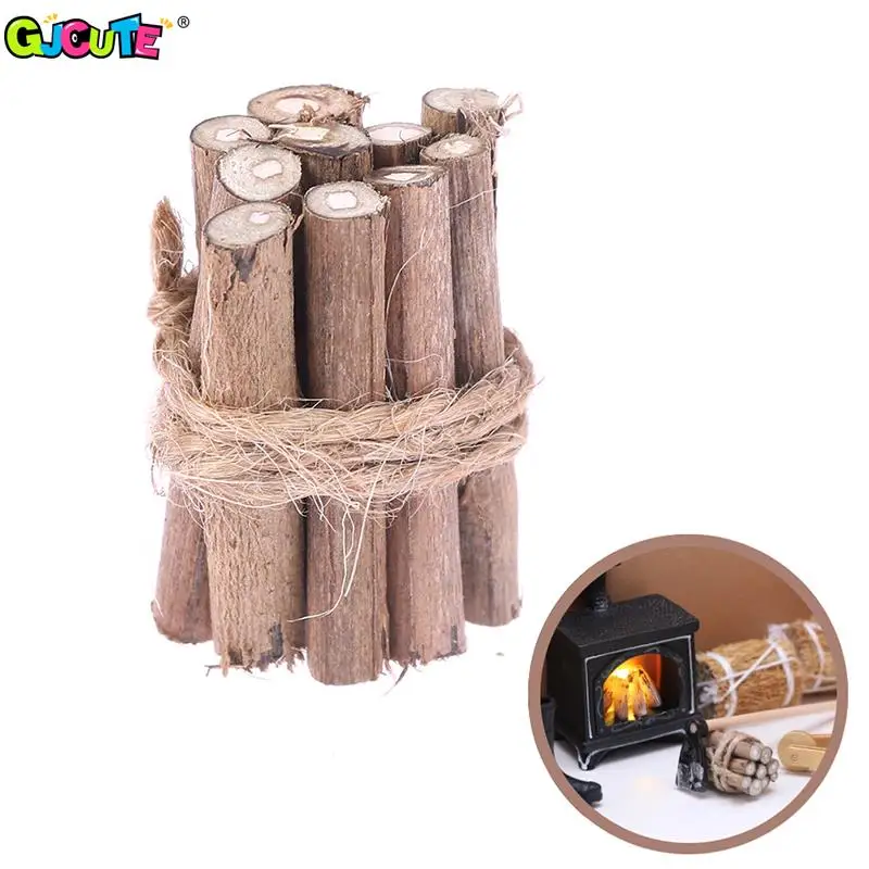 

Аксессуары для кукольного домика 1/12, миниатюрные деревянные палочки, имитация дрова, модель игрушек для комнаты, сада, жизни, Декор