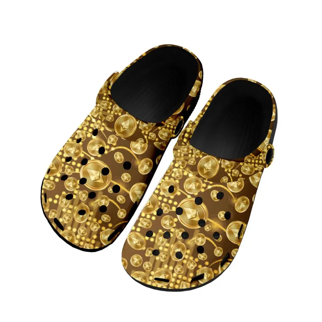 

ETH Coin Miner Ethereum Cryptocurrency Home Clogs Custom Water Shoes Mens Womens Teenager Shoe Garden Clog Beach Hole Slippers