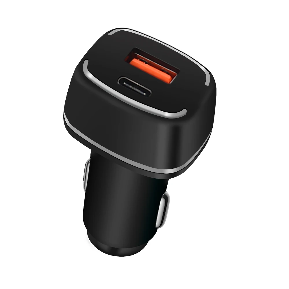 Автомобильное зарядное устройство USB Type-C с двумя портами 17 Вт
