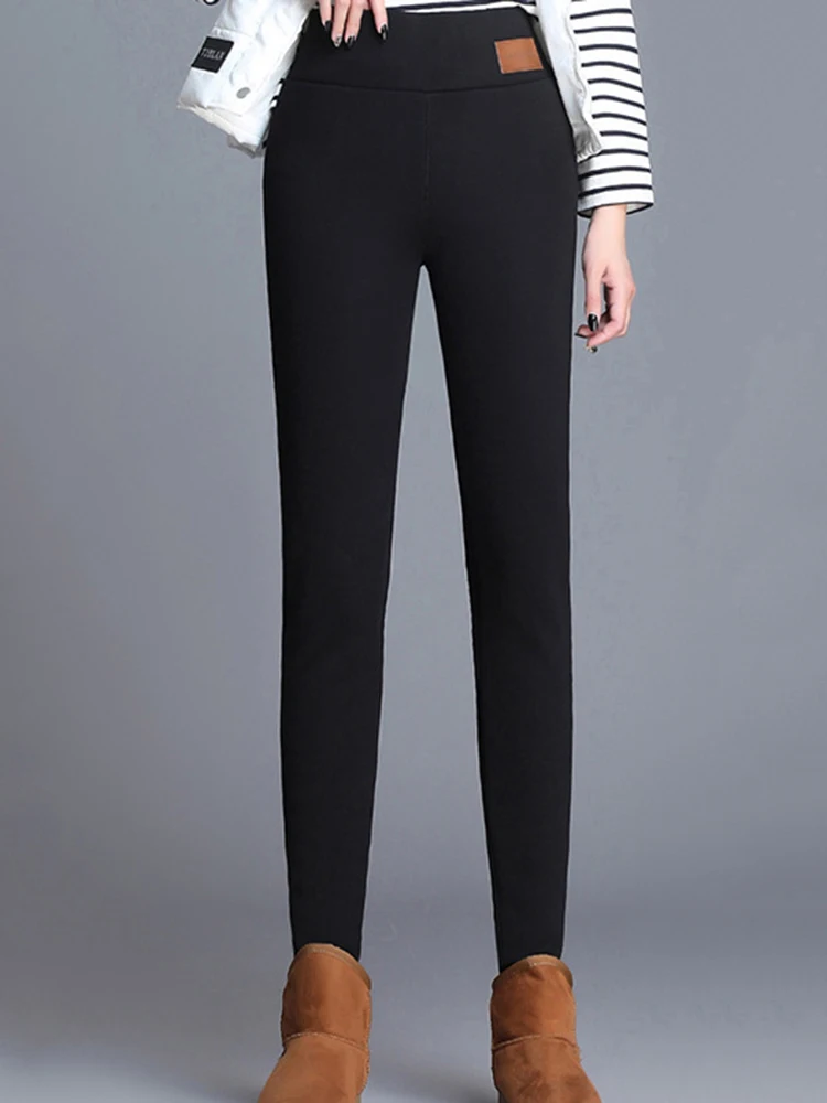 YSDNCHI Thick Velvet Winter Leggins New Black Gray Cashmere Leggings Mujer Pencil Pants Skinny Women High Waist Push Up Jeggings