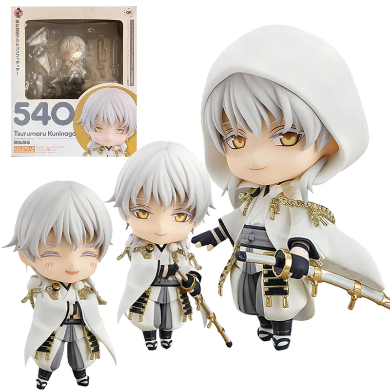 

In Stock Original Orange Rouge 540 NENDOROID Tsurumarukuninaga ONLINE- Pocket Anime Figure Model Collecile Action Toys Gifts