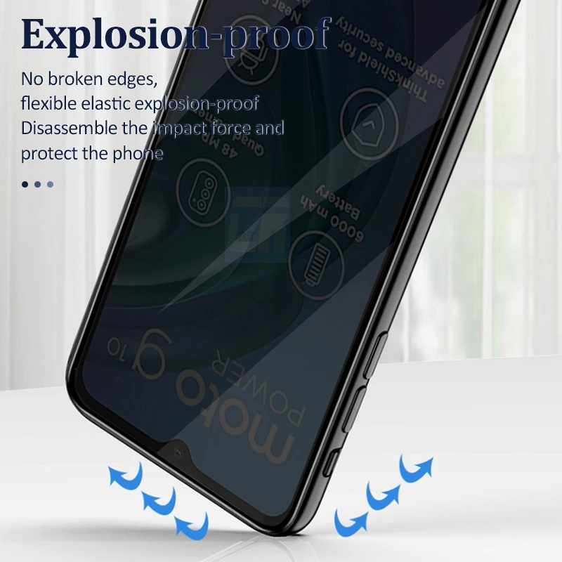 Антишпионская Защитная керамическая пленка для Motorola G24 G04 G34 G54 G84 G14 G53 G73 G23 G13 G82 G72 G62