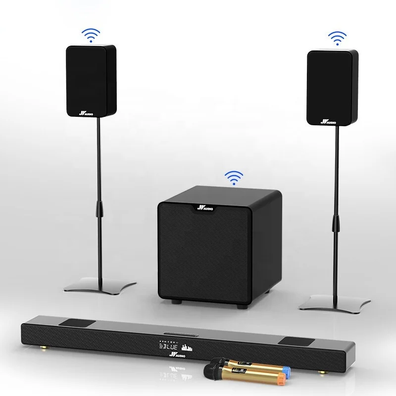 

5.1 Sound Bar with Stereo Sound Subwoofer 35-Inch Wireless TV Speaker Soundbar and Rear Surround Sound Speaker for Home Theater