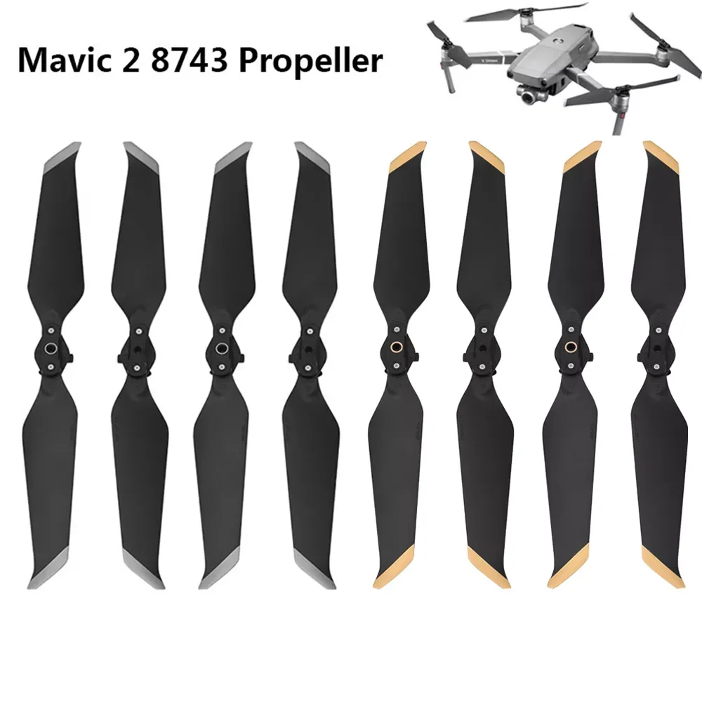 

for DJI Mavic 2 Pro Zoom 8743 Low-Noise Props Quick-Release Blade 8743 Noise Reduction Fan Drone Parts Screw Accessory