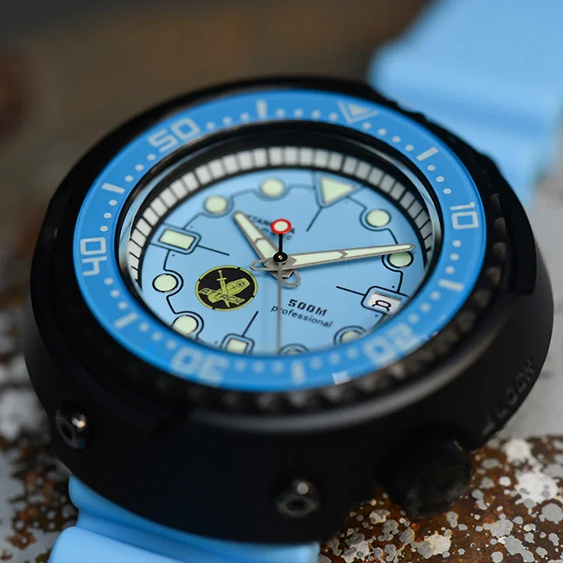 RDUNAE R1ZK-II 500M дайверские часы с титановым сапфировым стеклом NH35 механизм