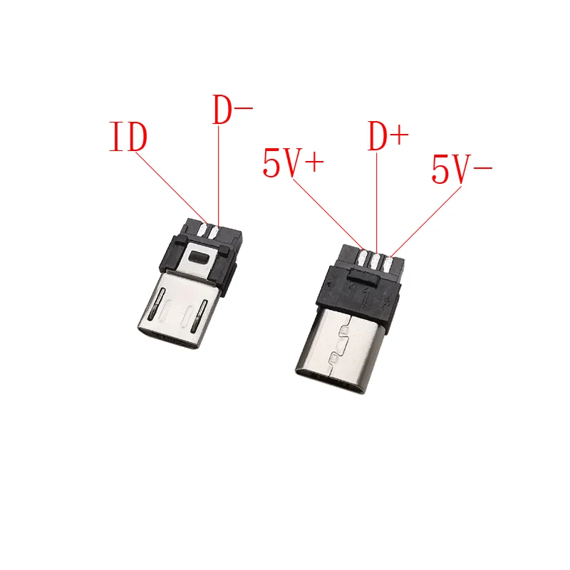 10 шт. Micro USB 5Pin штекер коннектор тип сварки DIY кабель для передачи данных