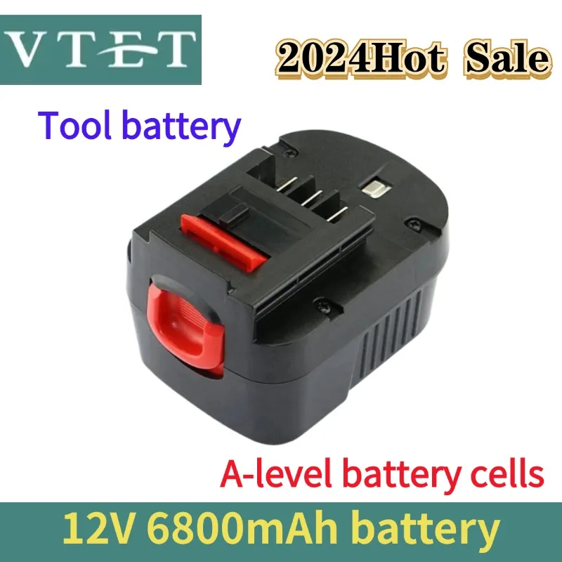 Аккумуляторная батарея для дрели Black &amp Decker HP12K HP12 A12EX FSB12 FS120B A1712 12 В 6800 мАч