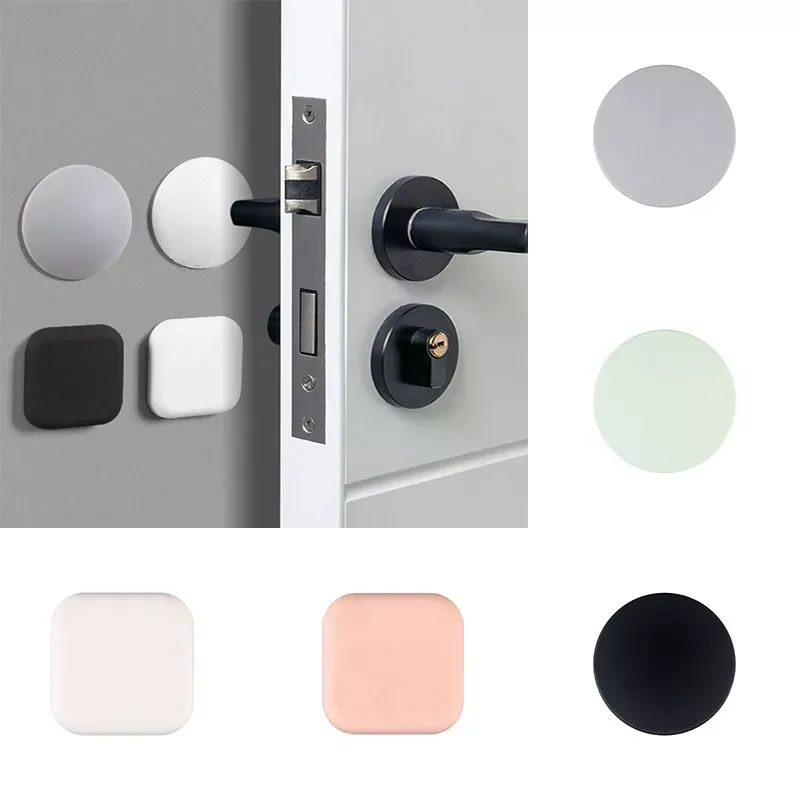 

2023NEW 1pc Door Stopper Thicken Rubber Door Handle Crash Pad Mute Shockproof Doors Holder Wall Protector Doorstopper Buffer Pad