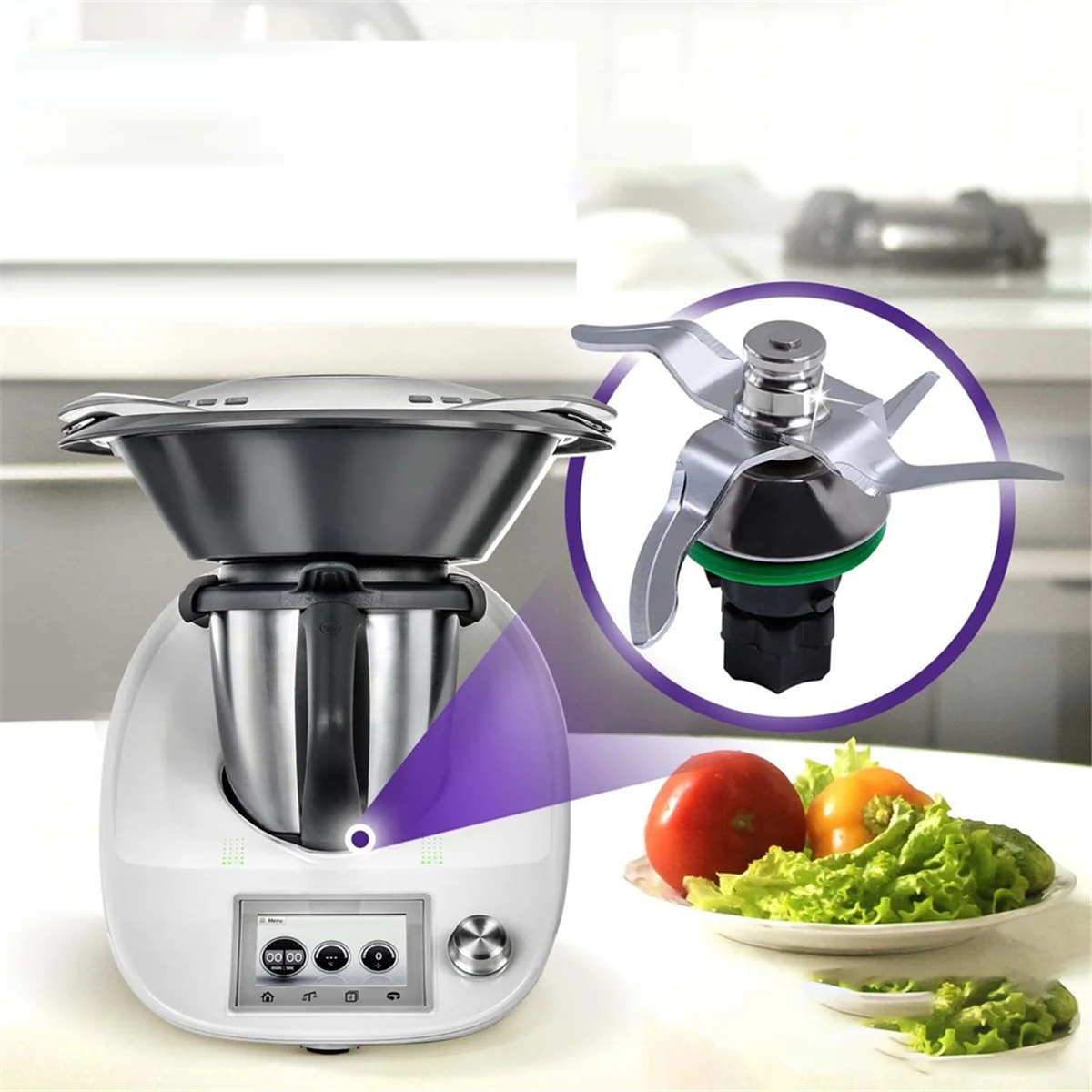 Сменный смесительный нож для ножа Thermomix TM5 TM6 сменное лезвие кухонного комбайна