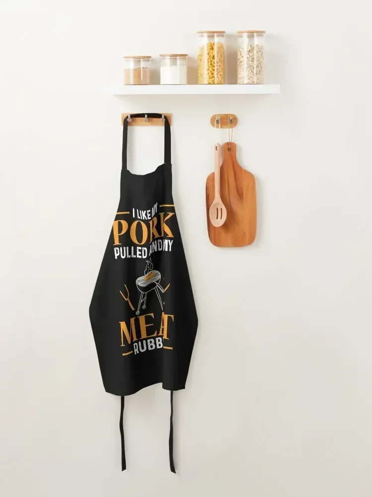 Фартук для барбекю I Like My Pork Pulled and Meat аксессуар шеф-повара женщин фартук