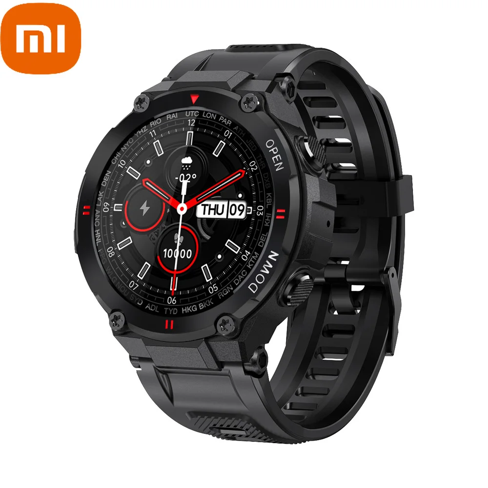 

Xiaomi Smartwatch Men Bluetooth Call Sport Fitness Multifunction Music Control Alarm Clock Reminder SmartWatch Relogio Masculino