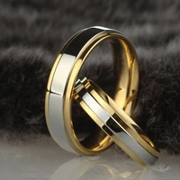 couples ring titanium steel ring for men and women stainless steel ring promise rings for couples rings set for women
