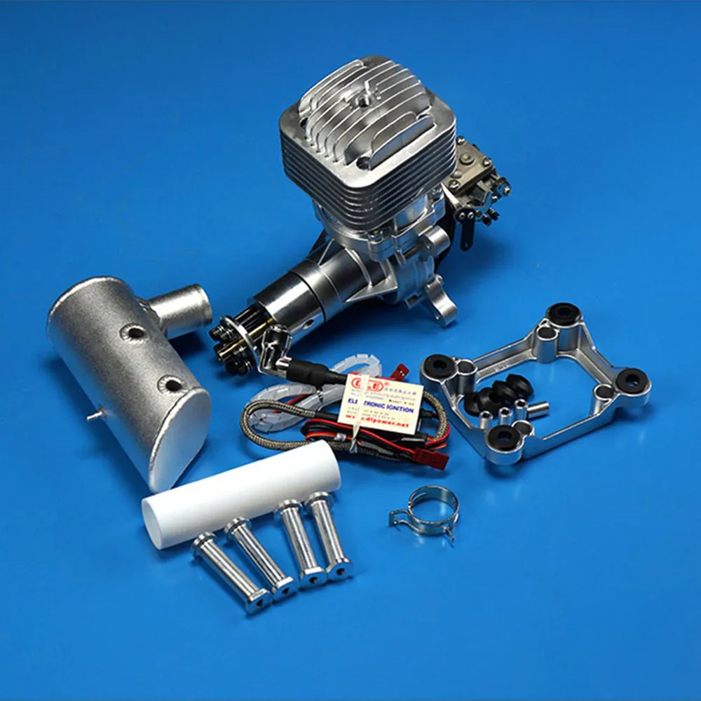 DLE85 85CC GAS Engine For RC Airplane Fixed Wing Model Single Stroke two exhaust wind cold hands start after |