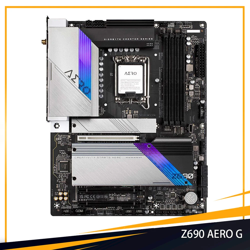 

Z690 AERO G For Gigabyte LGA1700 DDR5 128GB ATX Supports 12th Gen Core Pentium Gold Celeron Processors Motherboard High Quality