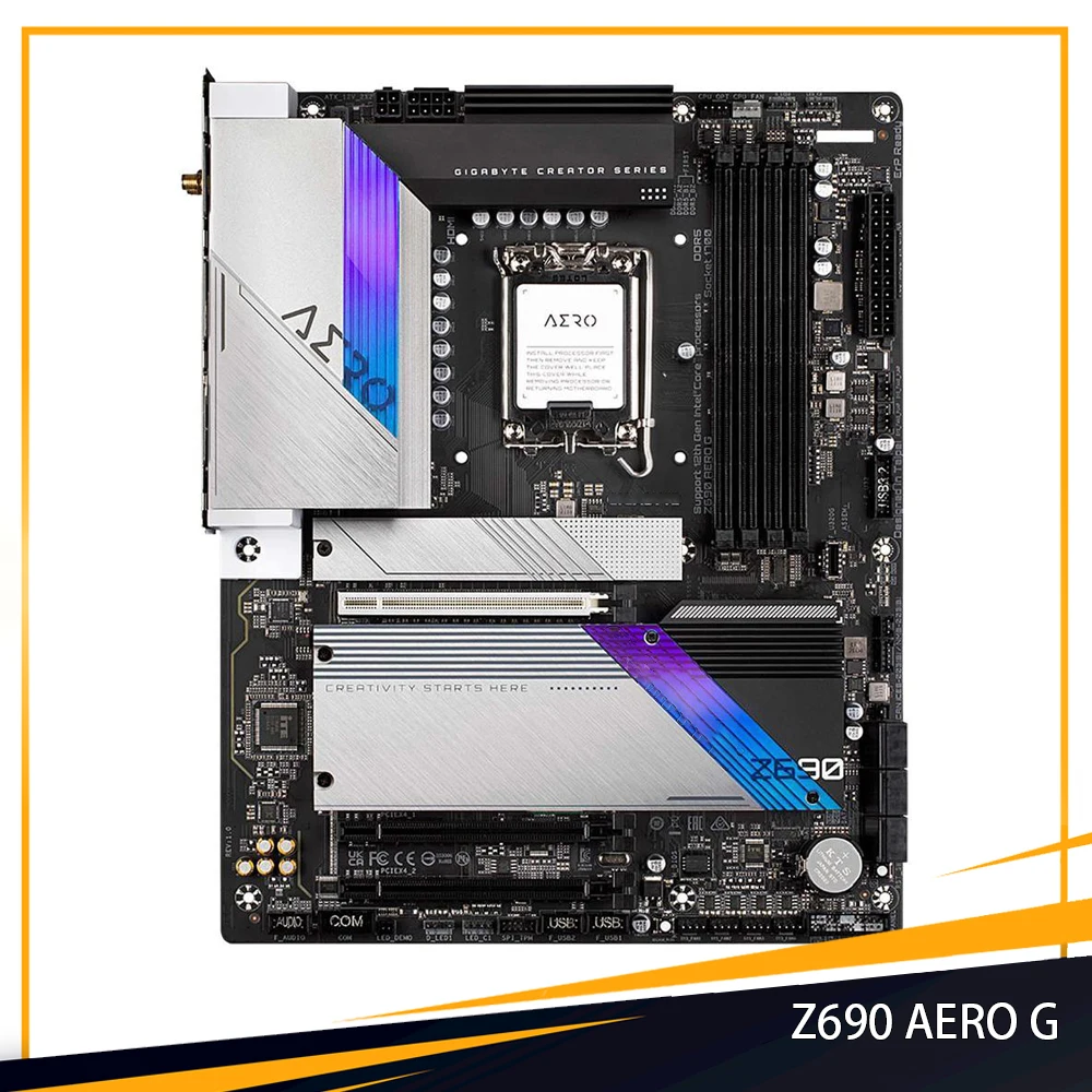 

Z690 AERO G для Gigabyte LGA1700 DDR5 128 ГБ ATX поддерживает процессор 12-го поколения Pentium Gold Celeron, материнская плата высокого качества