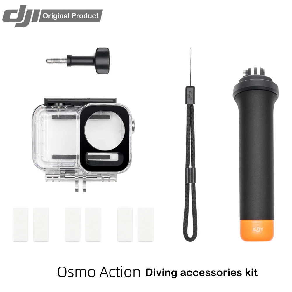 For DJI Osmo Action 3 Waterproof Shell Diving Shell 60 Meters Waterproof Depth High-Strength Glass Lens for  DJI Osmo Action 3
