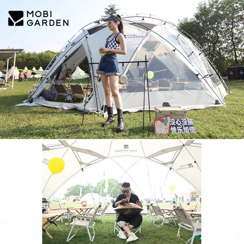 Mobi Garden 10persons Large Space Royal Castle 310 Палатка для кемпинга на открытом воздухе Роскошная
