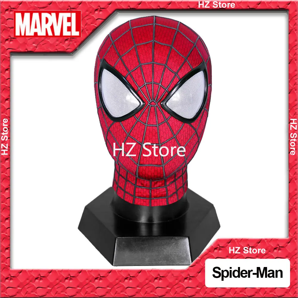 

Marvel The Amazing Spider-Man 2 Peter Parker Mask with Faceshell 1:1 3D Handmade Halloween Cosplay Spiderman Masks Replica Gift