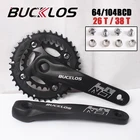 Велосипедная Звездочка BUCKLOS 64104 BCD, велосипедная звездочка, 2*10 скоростей, Звездочка для горного велосипеда 2628T с 4 шт. кривошипных болтов, велосипедные детали