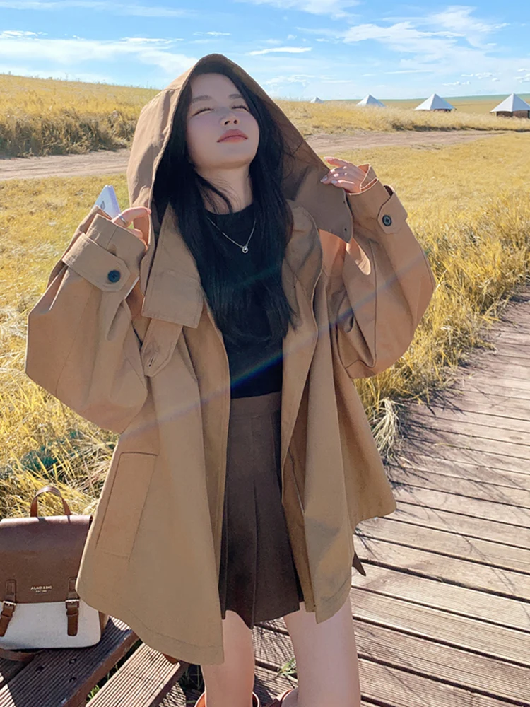 Популярный плащ Advanced Design Sense на раннюю осень верхняя одежда женский короткий топ