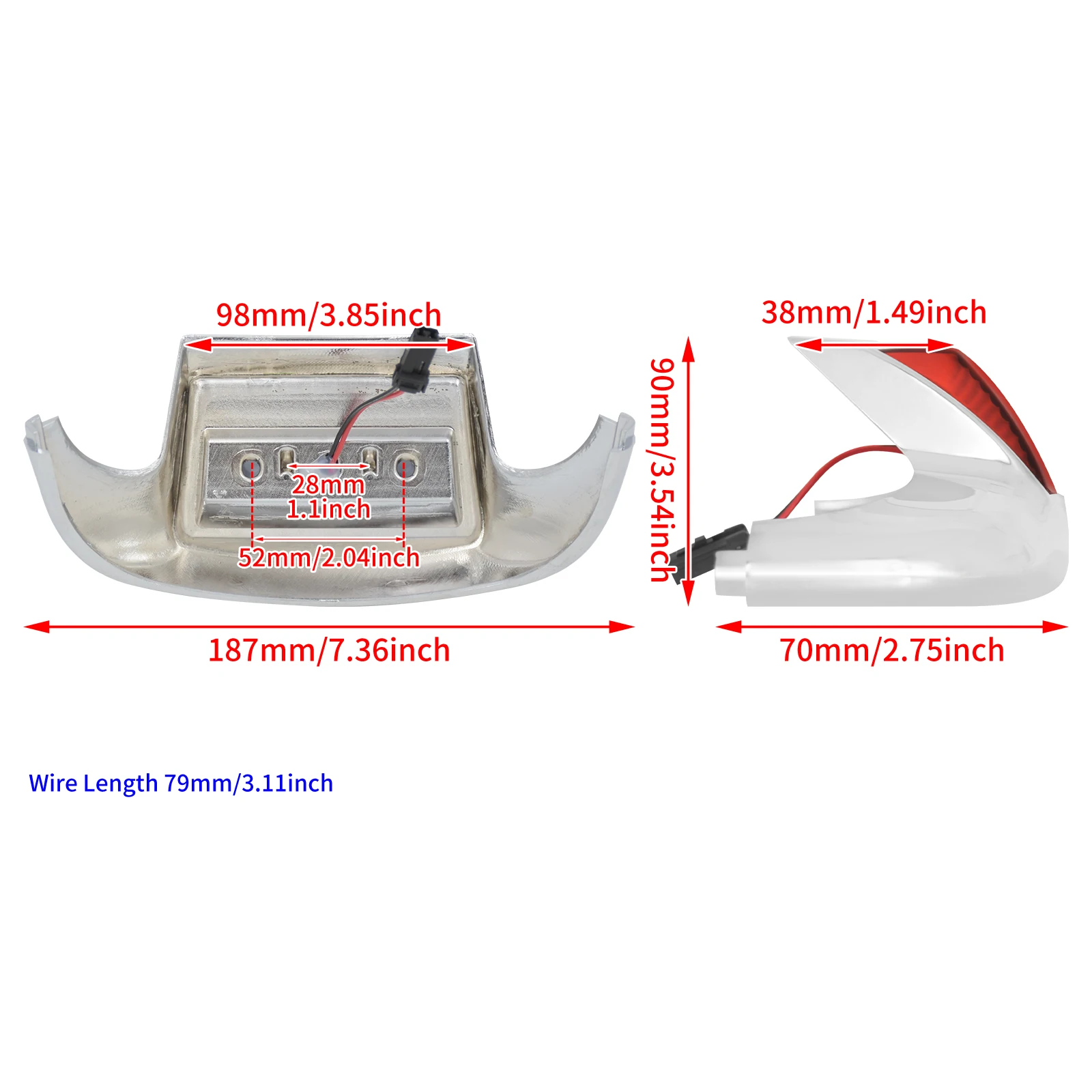 Мотоциклетный фонарь с передним наконечником для крыльев лампа фар Harley Touring Road King