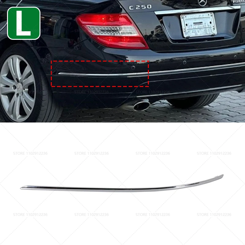 

Для 2008-2011 W204 Mercedes-Benz C-Class, задняя хромированная накладка на бампер 2048850921 2048851021 2048850421