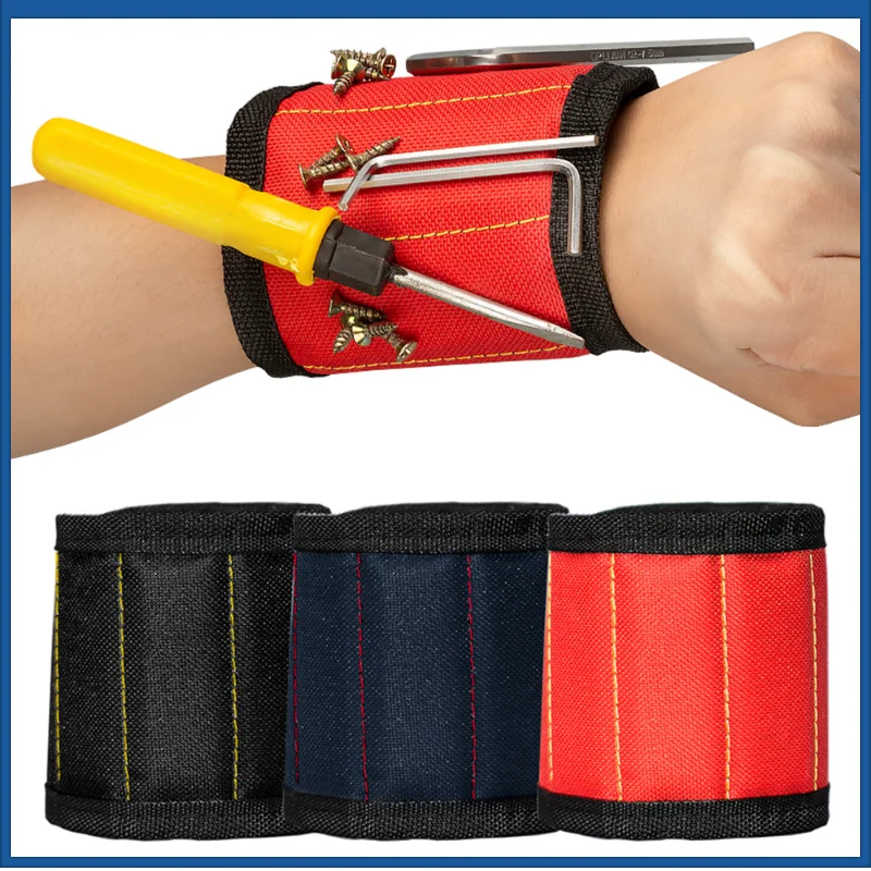 

Magnetic Wrist Support Band with Strong Magnets for Holding Screws Nail Bracelet Belt Support Chuck Sports magnetic tool bag