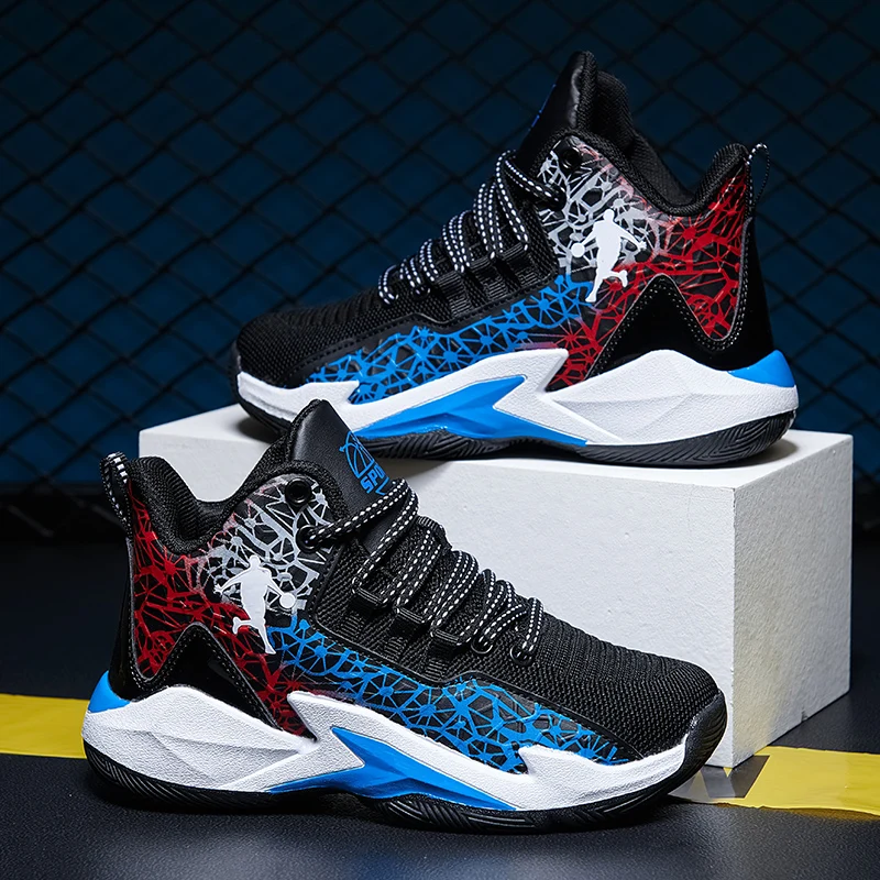 

All Seasons Kids Sneakers Children's Fashion Sports Shoes Boys Basketball Shoes Leisure Breathable Outdoor Child Running Shoes