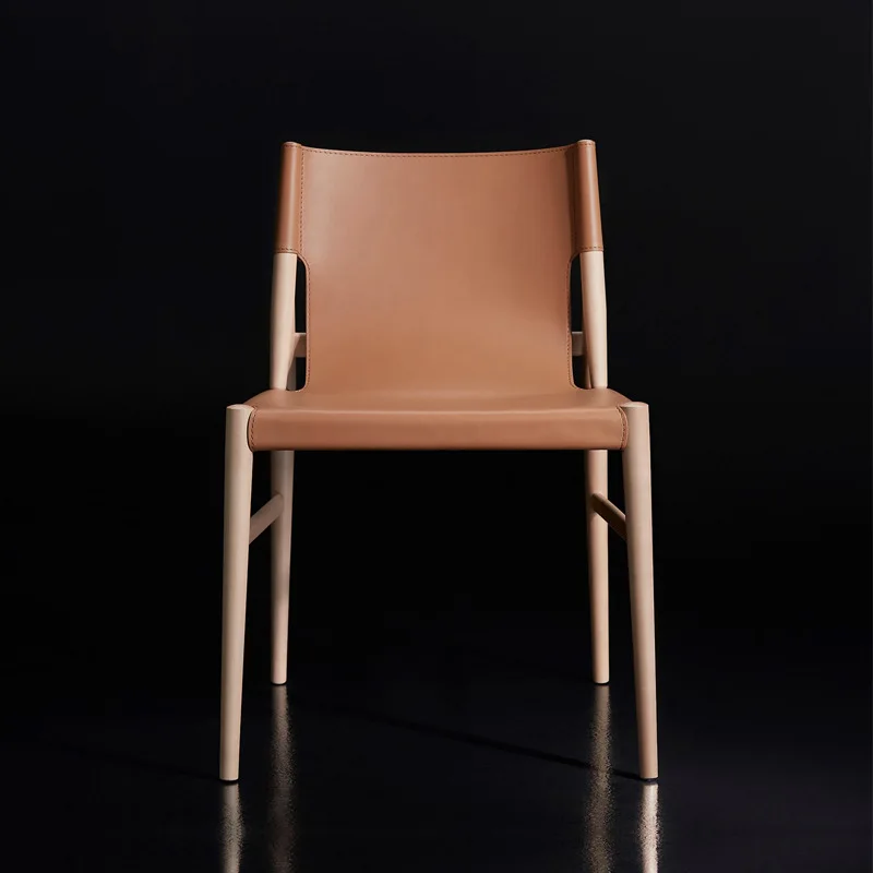 Седло для стола Louis Fashion из массива дерева в скандинавском стиле кожаный простой