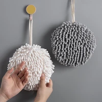 chenille hands towels ball kitchen bathroom absorbent quick dry rag gadget thickened hanging wipe accessories