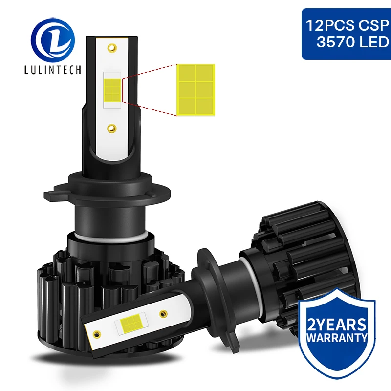 

2pcs H4 Headlight Bulb H7 H11 LED 25000lm Fog Lights For Cars H8 H9 9005 9006 9003 HB2 HB3 HB4 12V 6000K 8000K Auto Turbo Lamp