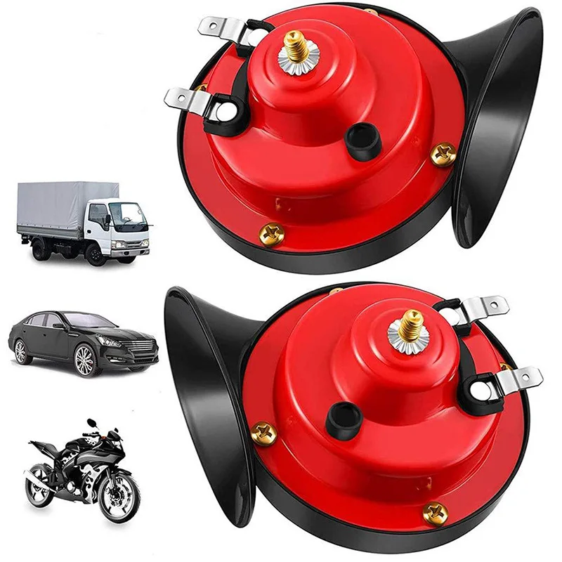 

2PC 12V Super Loud Train Air Horn Waterproof Motorcycle Car Truck SUV Boat