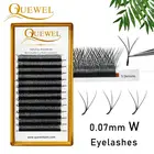 Ресницы для наращивания Quewel W-образные, объемные, Y-образные