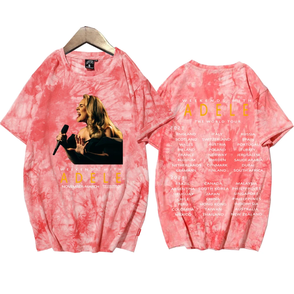 Женская футболка Adele с принтом в виде краски коротким рукавом