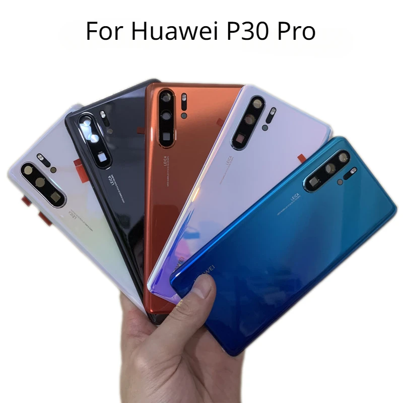 

Back Cover For Huawei P30 Pro Battery Cover Rear Door Glass Housing Case with Camera Frame Replacement Parts