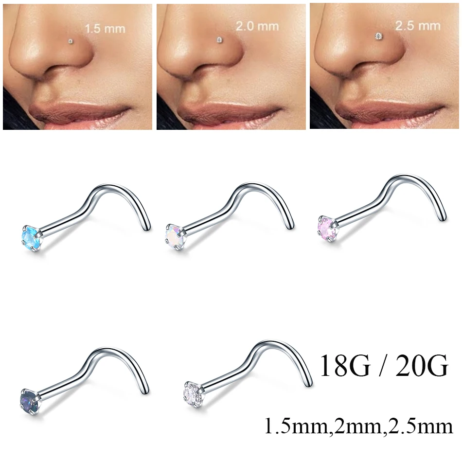 1 шт., ноздри из нержавеющей стали, пирсинг, Шпилька для носа, 18 г, 20 г, кристалл, нариз, пирсинг, Nez, серьги, сексуальные, пирсинг, ювелирные изделия для женщин и мужчин