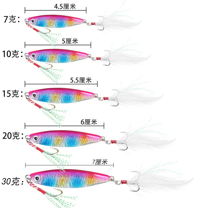 

Fake Bait Sea Fishing Fishing Gear Fishing Iron Bait Hard Bait Sequined Mouth Bass Spanish Mackerel Salmon Artificial Bait
