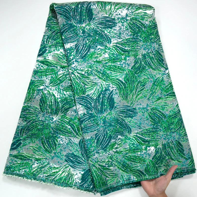 Африканская Жаккардовая Кружевная Ткань Sjd 2024