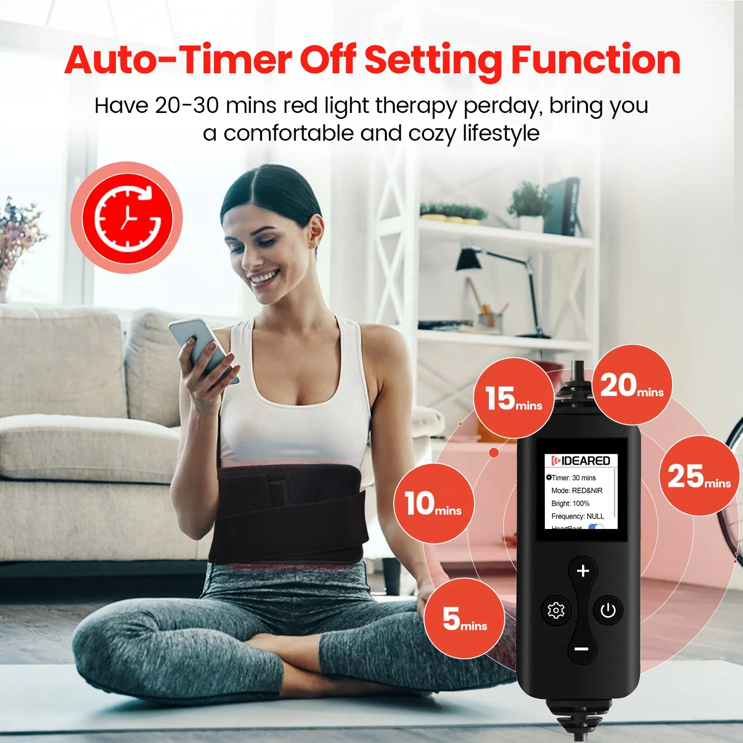 Идеотерапия Инфракрасный свет Терапия Уход за кожей Поясной коврик Одеяло