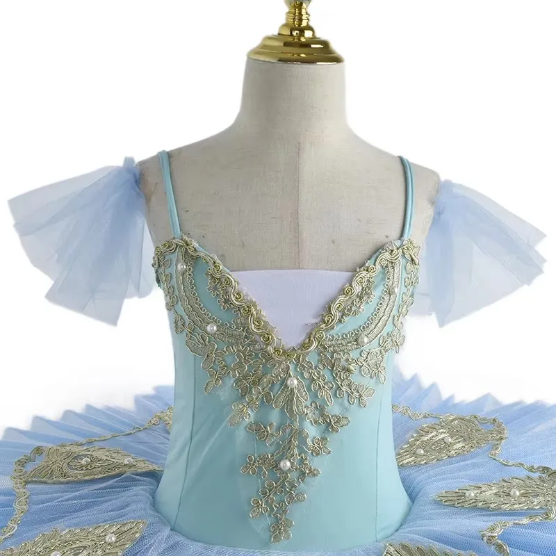 Новое белое балетное платье Лебединое озеро детское платье-балерина для девочек