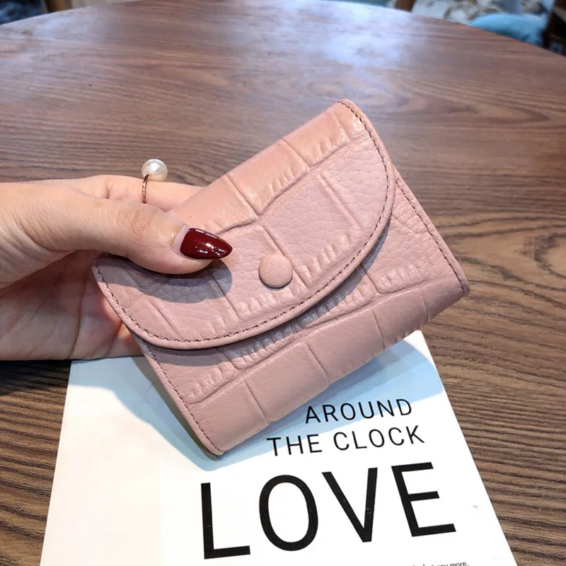 2023 New Genuine Leather Card Holders Fashion Alligator Cowhide Card Bag Envelope Business Credit ID Cards Organizer For Female