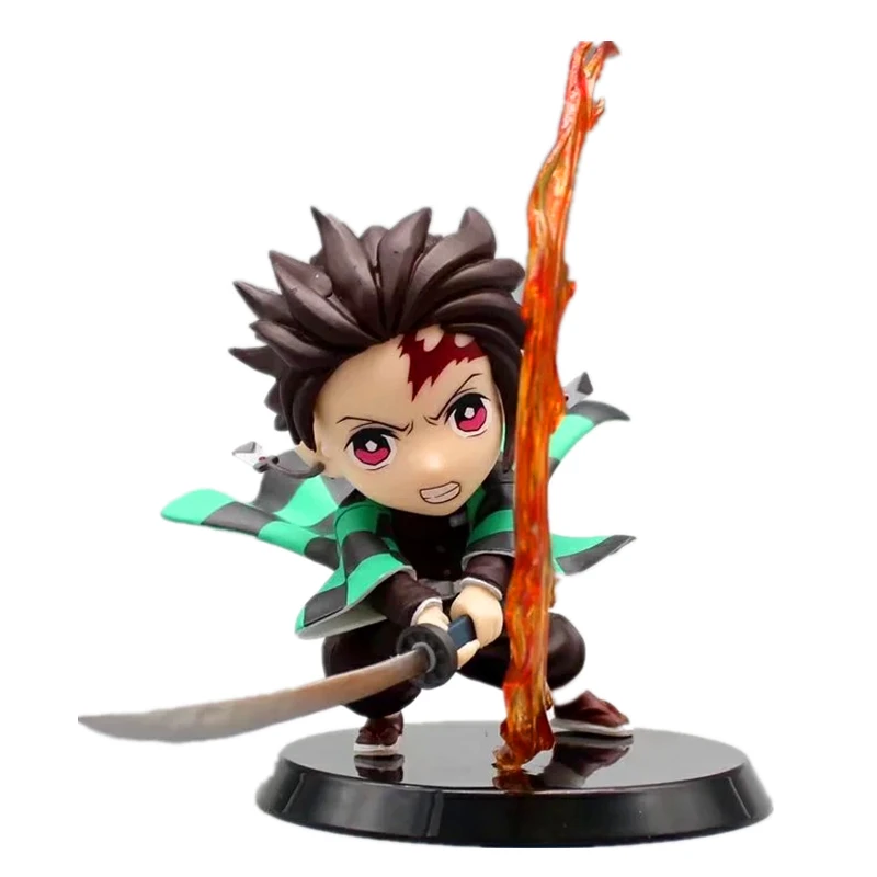

10cm Anime Figure Demon Slayer Kimetsu No Yaiba Kamado Tanjirou Action Figure PVC Model Toys Fighting Style Tanjirou Figurine