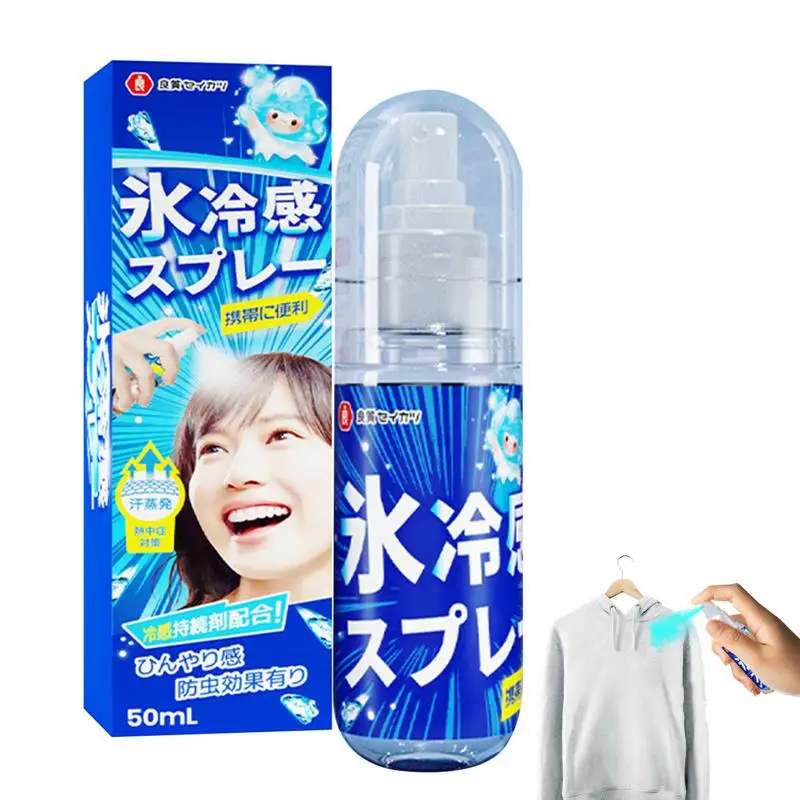 Портативный охлаждающий спрей с экстрактом мяты 50 мл