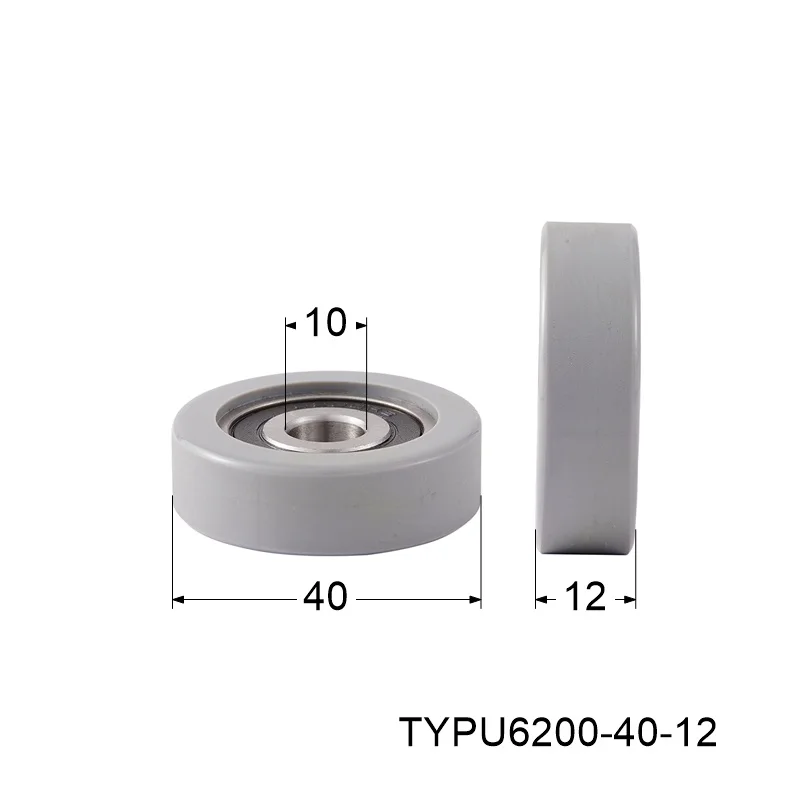 

Полиуретановый роликовый шкив TYPU6200-40-12 серого цвета